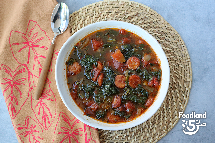 Portuguese Sausage & Kale Soup